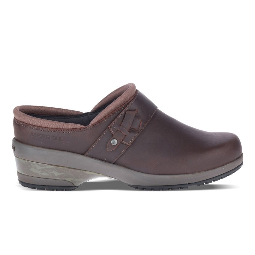 Chaussure de Securite Merrell Valetta PRO Slide Chocolat Femme | N.O.JQTA